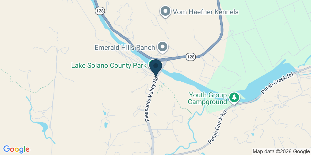 Map showing Solano County, CA