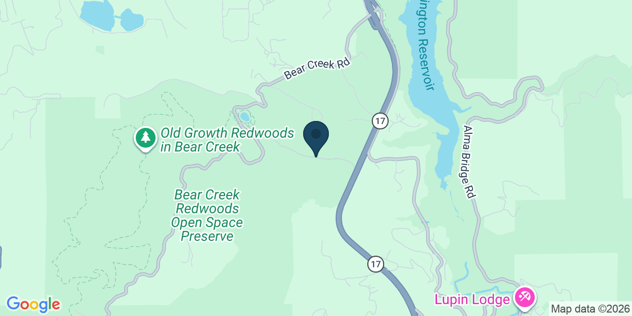 Map showing Santa Clara County, CA