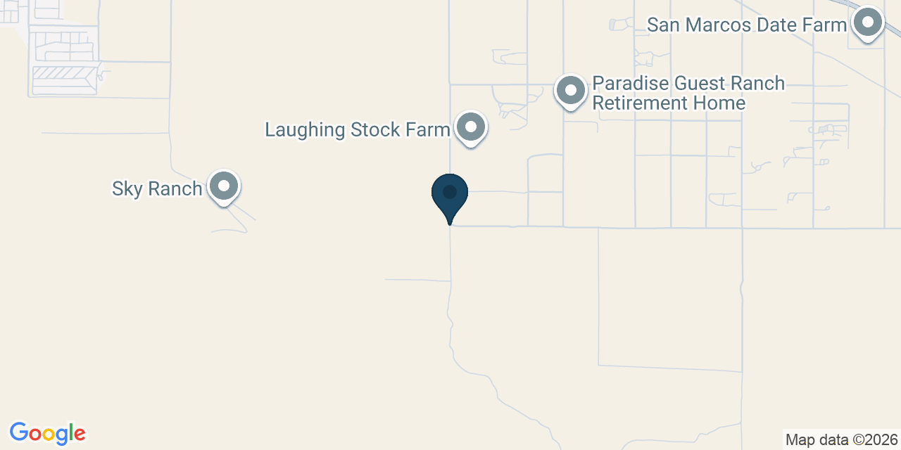 Map showing Desert Hot Springs, Riverside County, CA