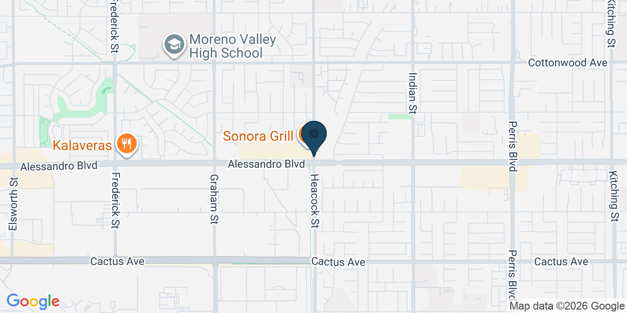 Map showing Riverside County, CA