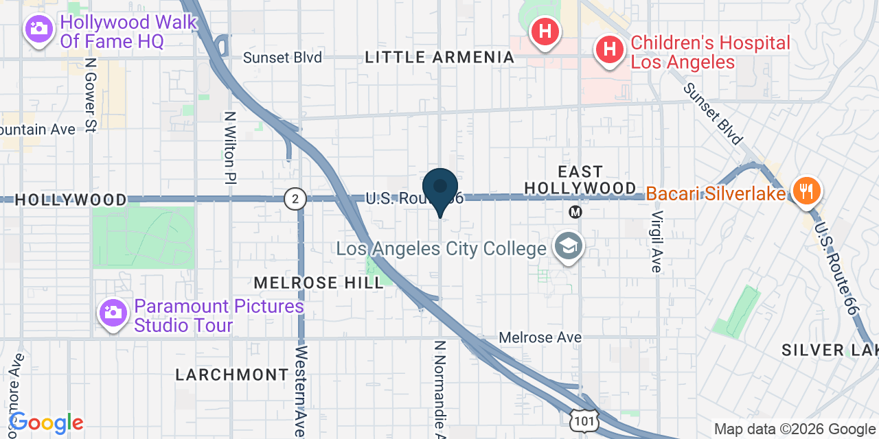 Map showing Los Angeles, Los Angeles County, CA
