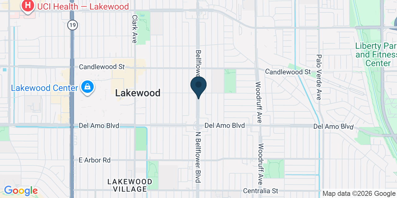 Map showing Los Angeles County, CA