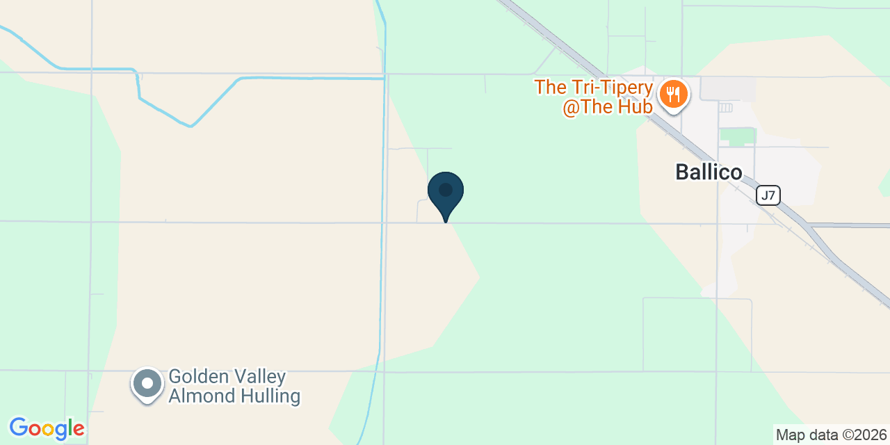 Map showing Merced County, CA