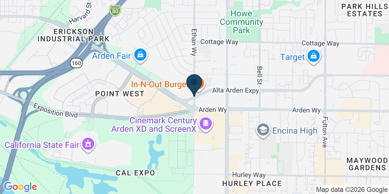 Map showing Sacramento, Sacramento County, CA