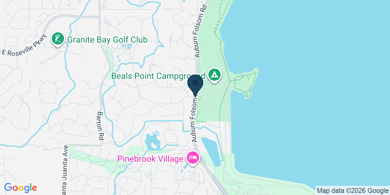 Map showing Granite Bay, Placer County, CA