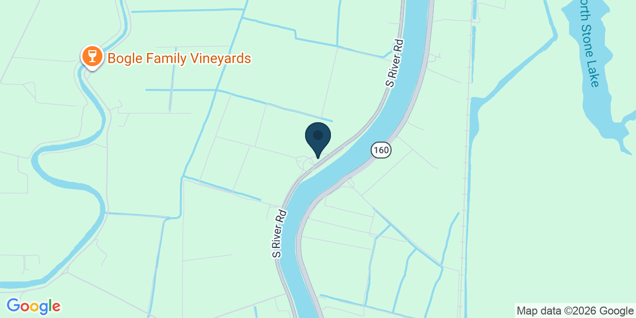Map showing Clarksburg, Yolo County, CA