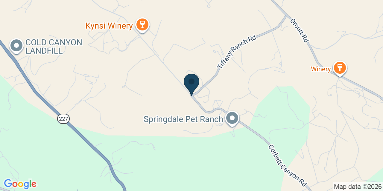 Map showing San Luis Obispo County, CA