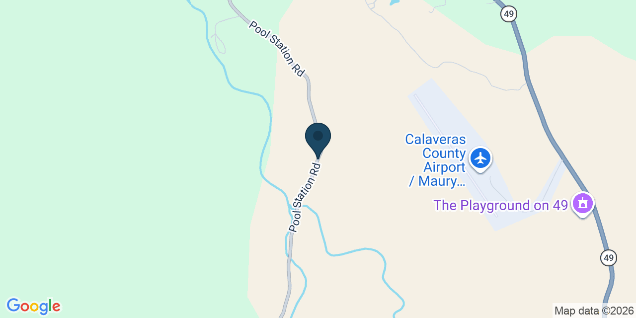 Map showing San Andreas, Calaveras County, CA