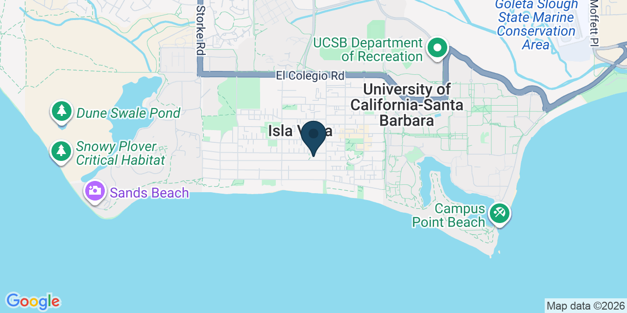 Map showing Goleta, Santa Barbara County, CA