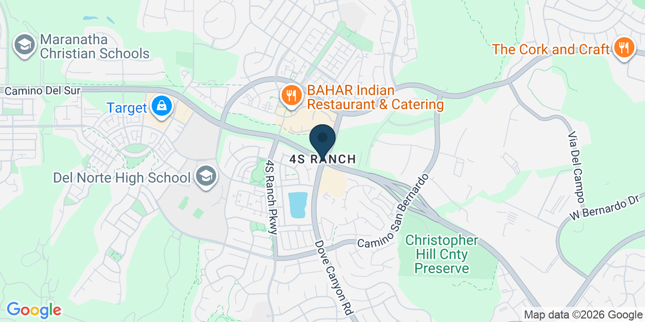 Map showing 4S Ranch, San Diego County, CA