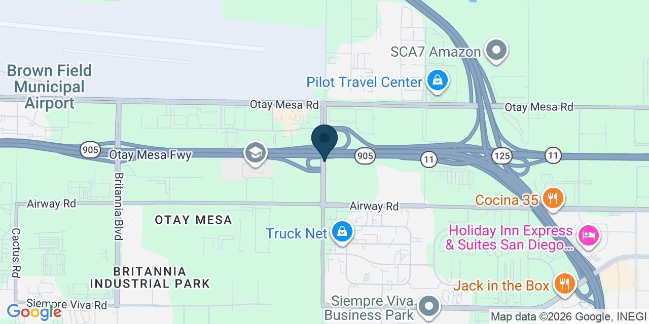 Map showing San Diego County, CA
