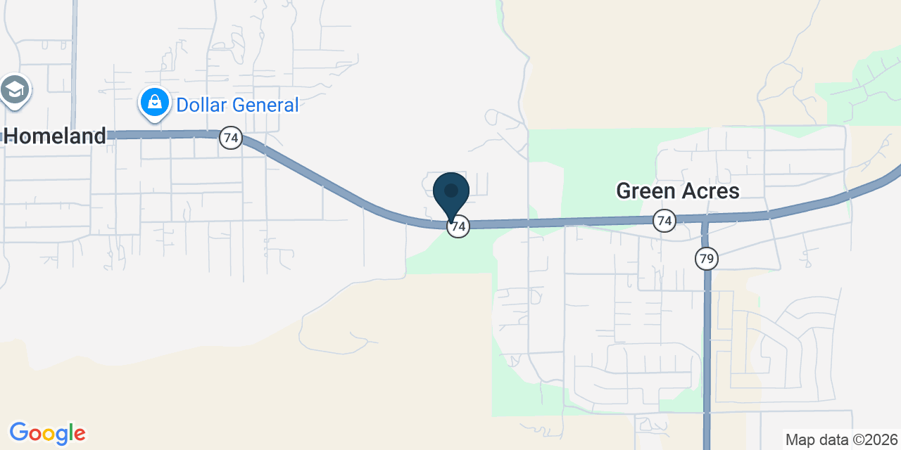 Map showing Homeland, Riverside County, CA