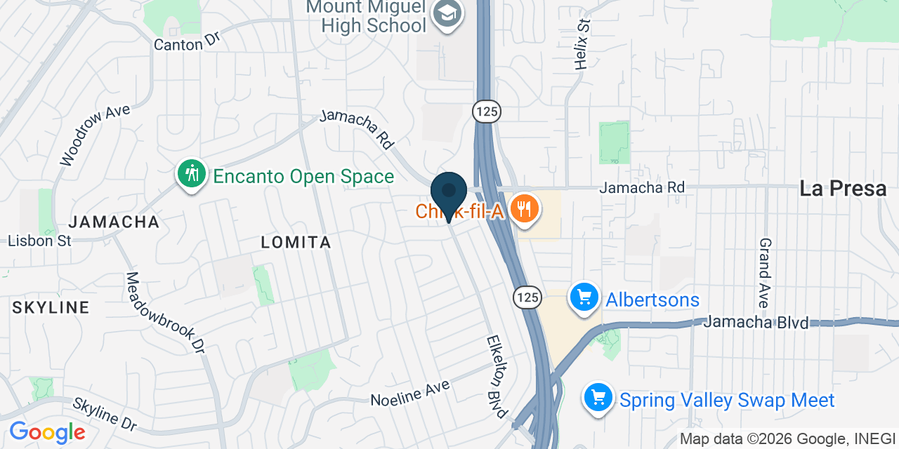 Map showing La Presa, San Diego County, CA