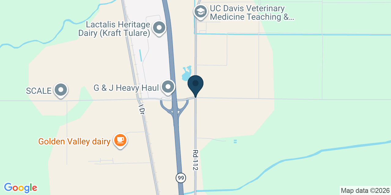 Map showing Tulare County, CA