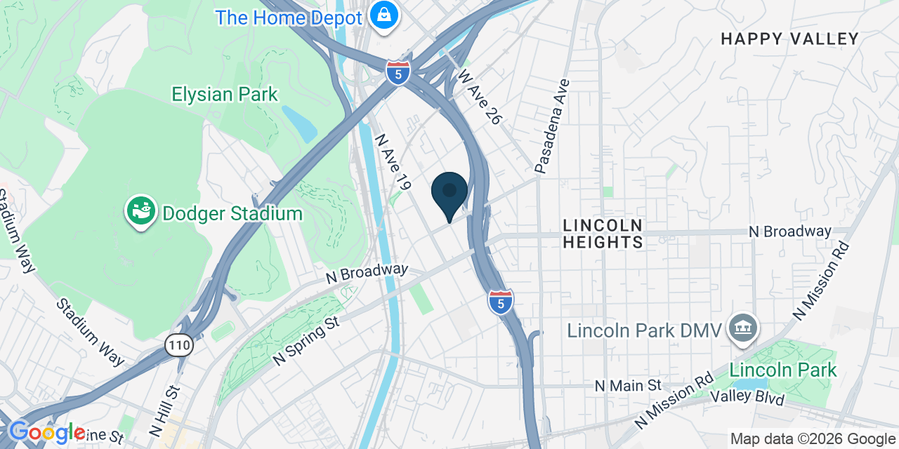 Map showing Los Angeles, Los Angeles County, CA