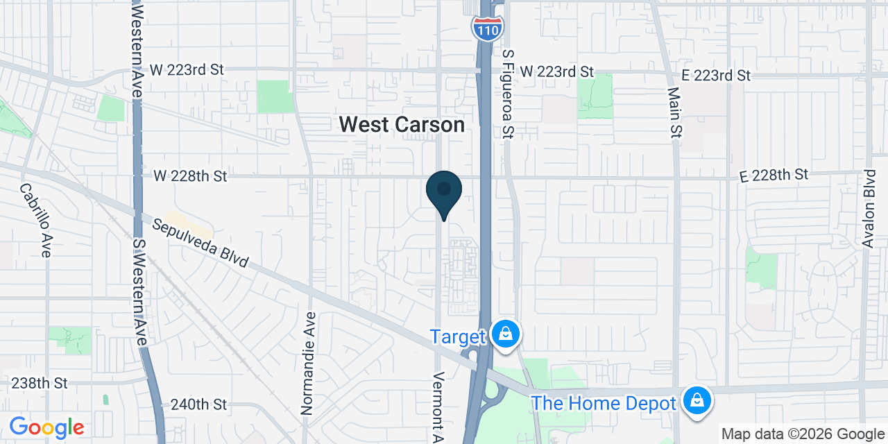 Map showing Torrance, Los Angeles County, CA