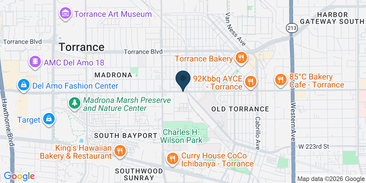 Map showing Los Angeles County, CA