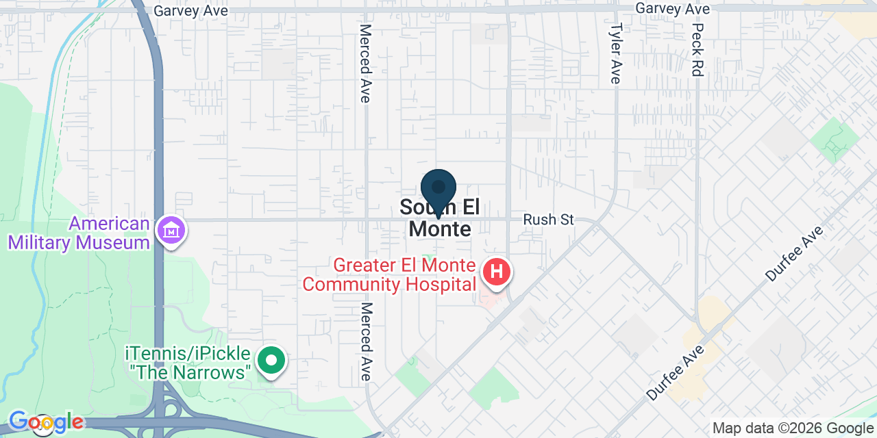 Map showing Los Angeles County, CA