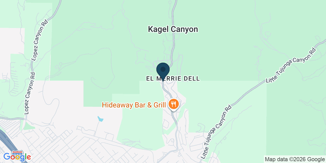 Map showing Los Angeles County, CA