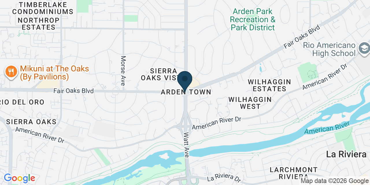 Map showing Arden-Arcade, Sacramento County, CA