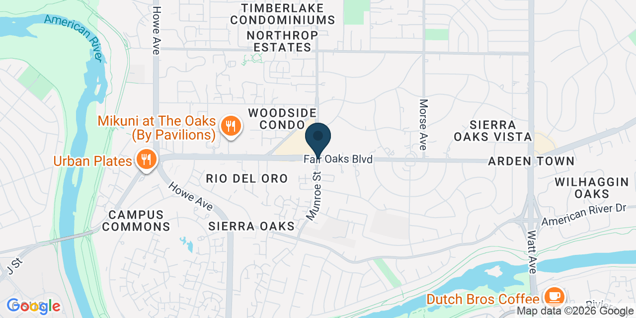 Map showing Arden-Arcade, Sacramento County, CA
