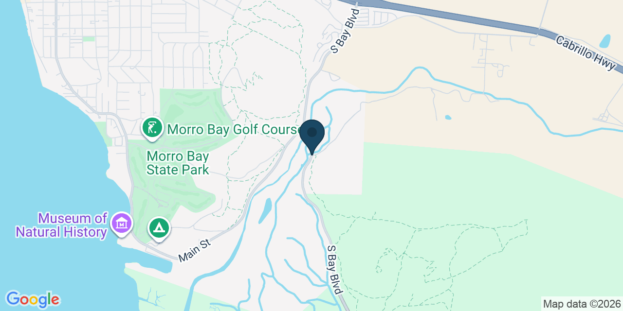 Map showing Morro Bay, San Luis Obispo County, CA