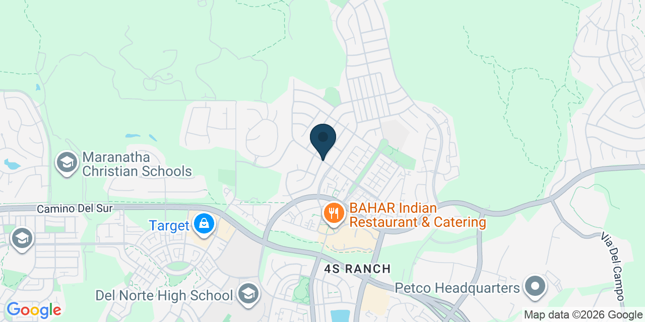 Map showing 4S Ranch, San Diego County, CA