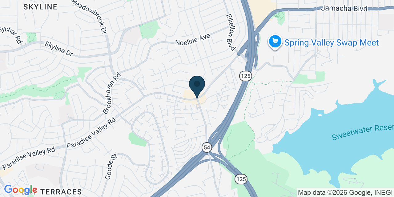 Map showing La Presa, San Diego County, CA