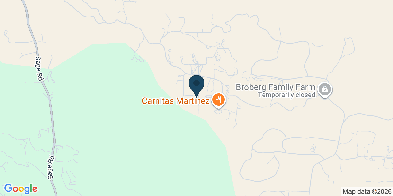 Map showing Hemet, Riverside County, CA