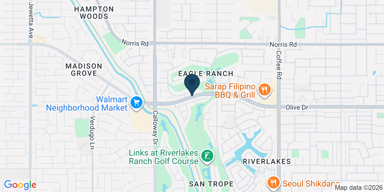 Map showing Kern County, CA