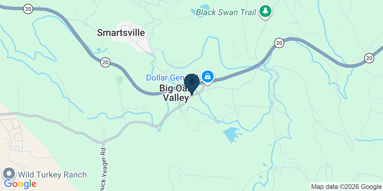 Map showing Smartsville, Yuba County, CA