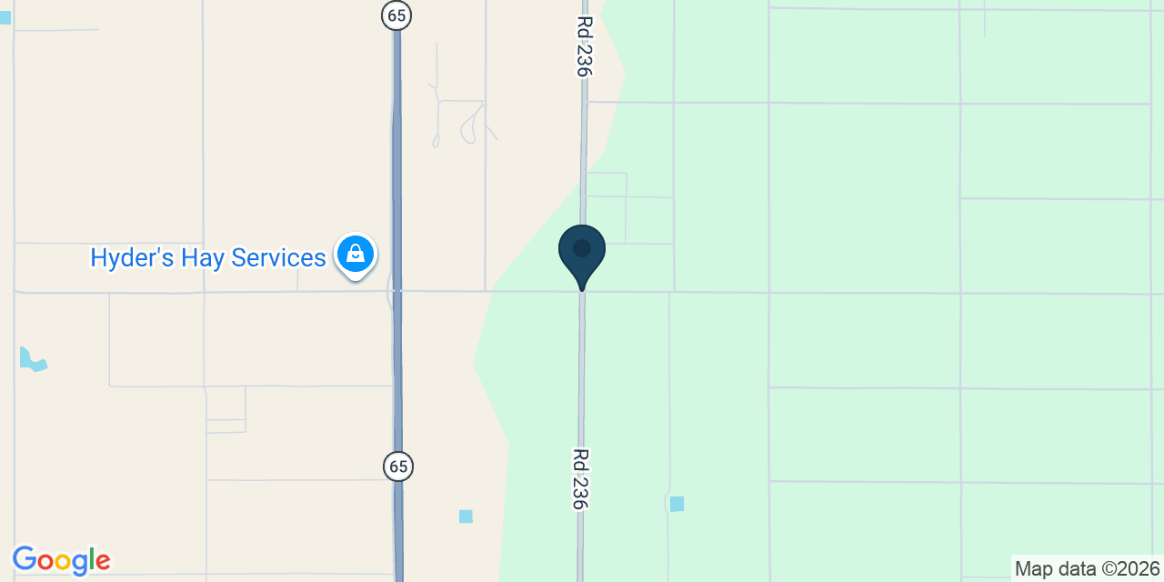 Map showing Tulare County, CA