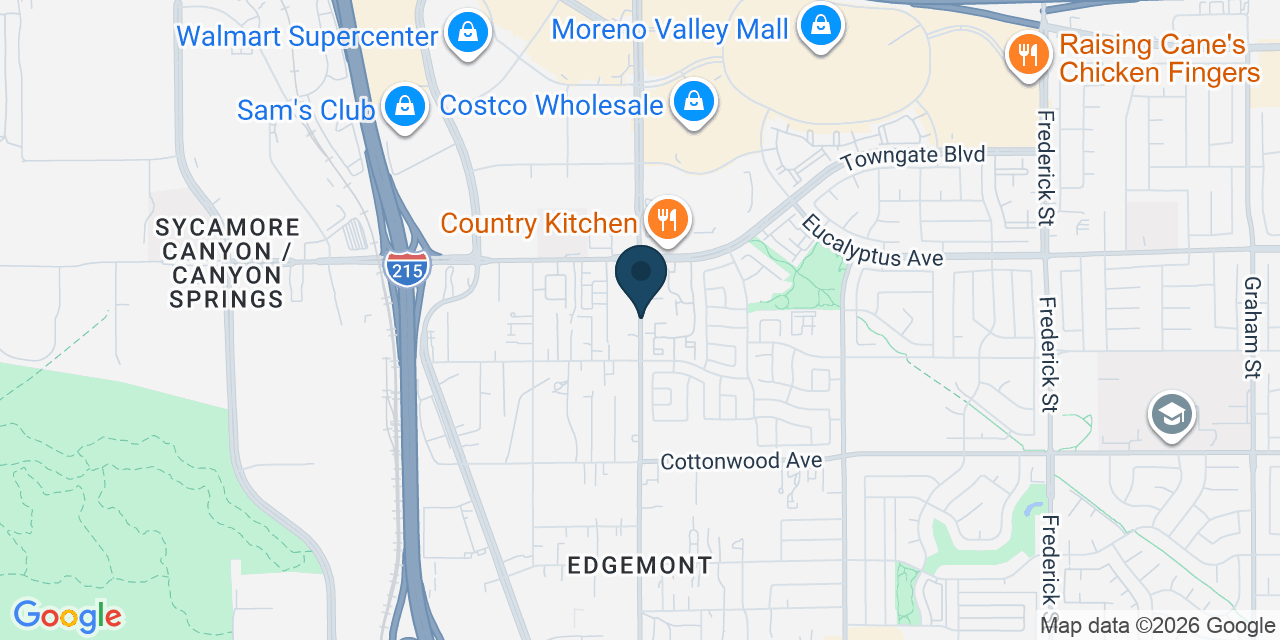 Map showing Riverside County, CA