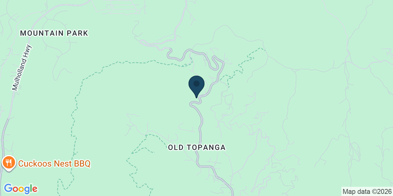 Map showing Topanga, Los Angeles County, CA