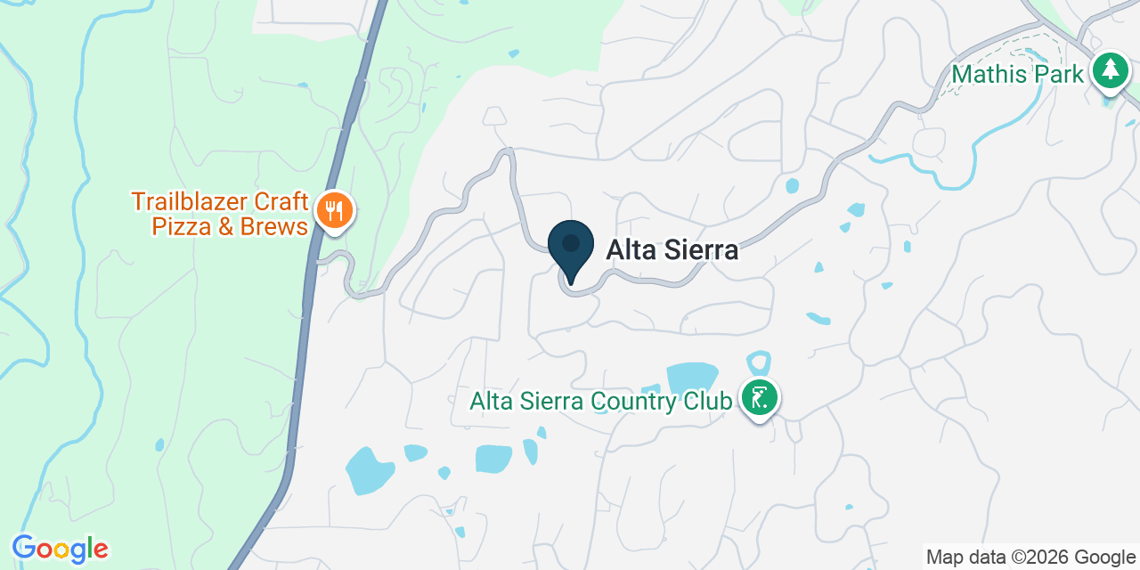 Map showing Grass Valley, Nevada County, CA
