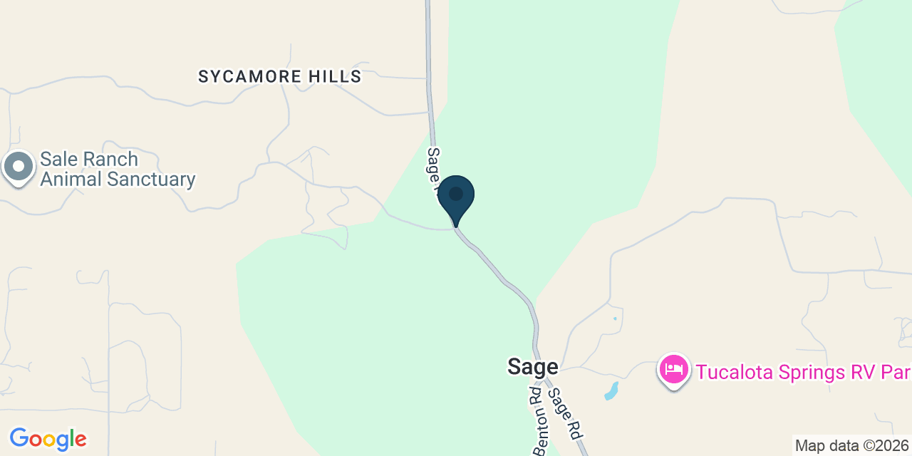 Map showing Sage, Riverside County, CA