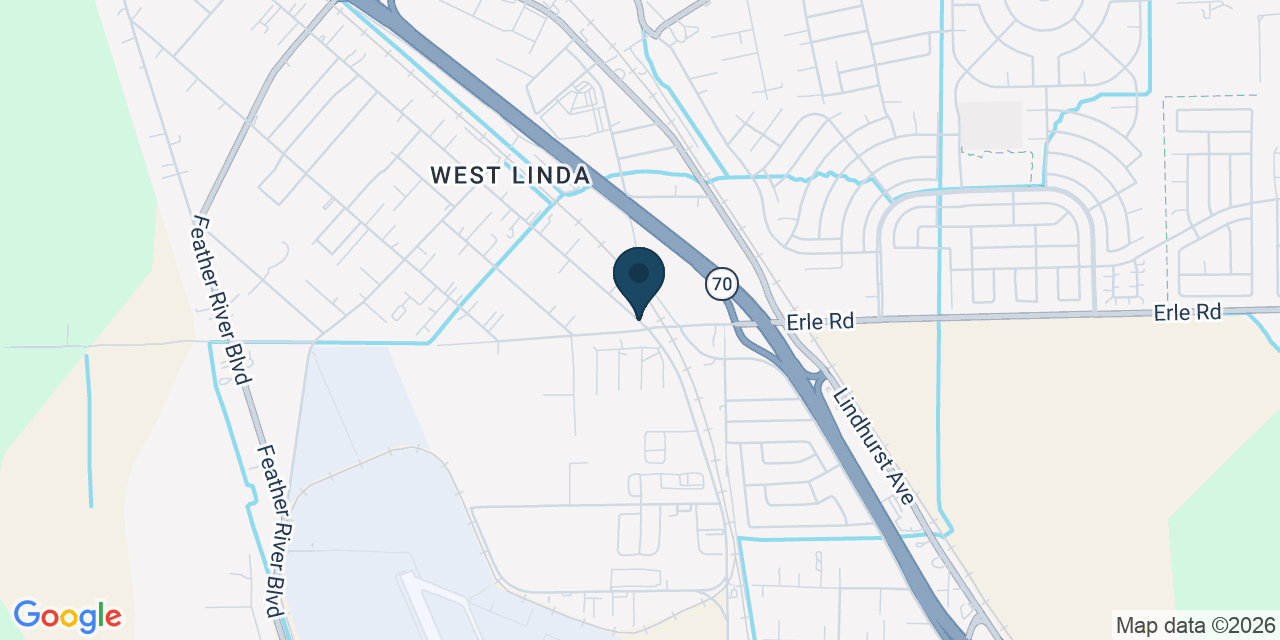 Map showing Linda, Yuba County, CA
