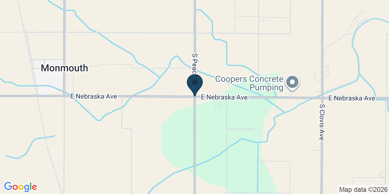 Map showing Fresno County, CA