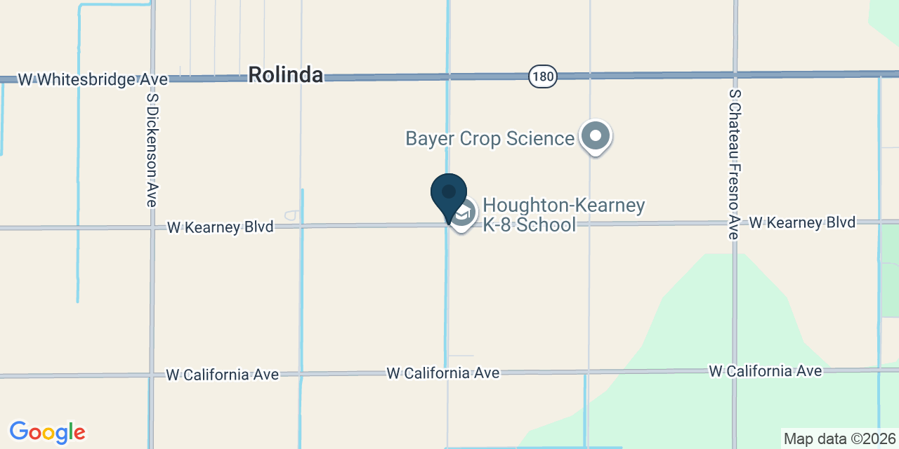 Map showing Fresno County, CA