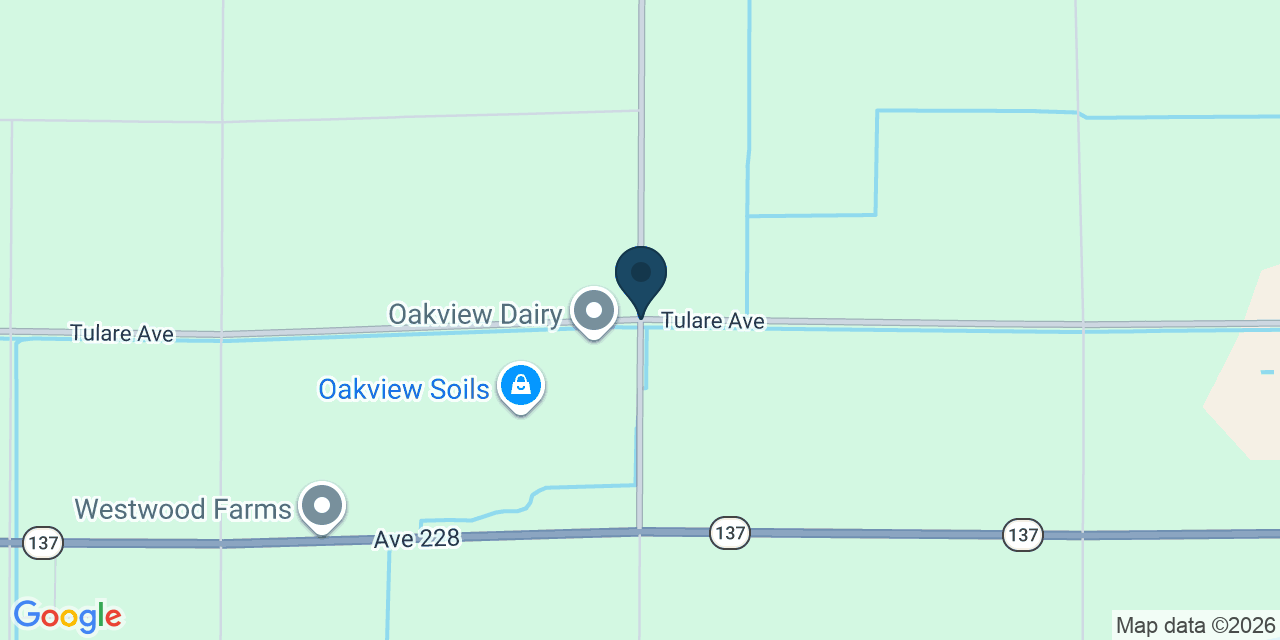 Map showing Tulare County, CA
