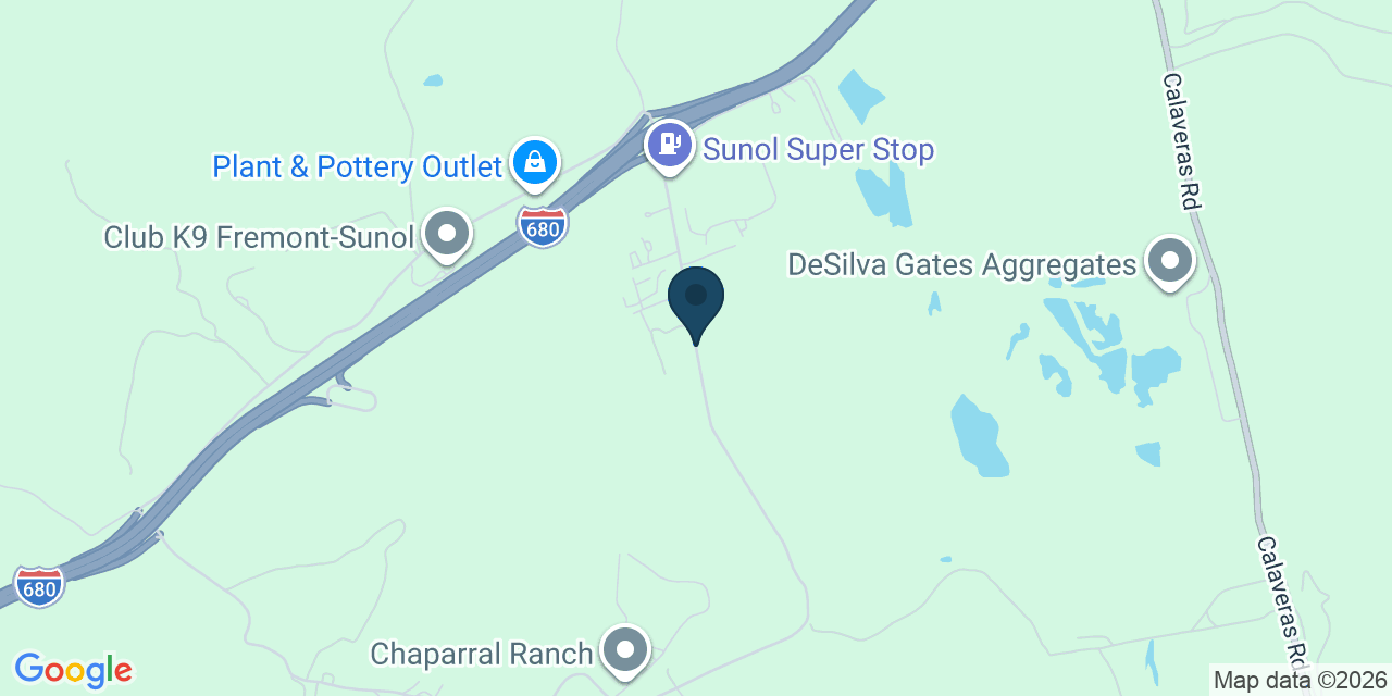 Map showing Sunol, Alameda County, CA