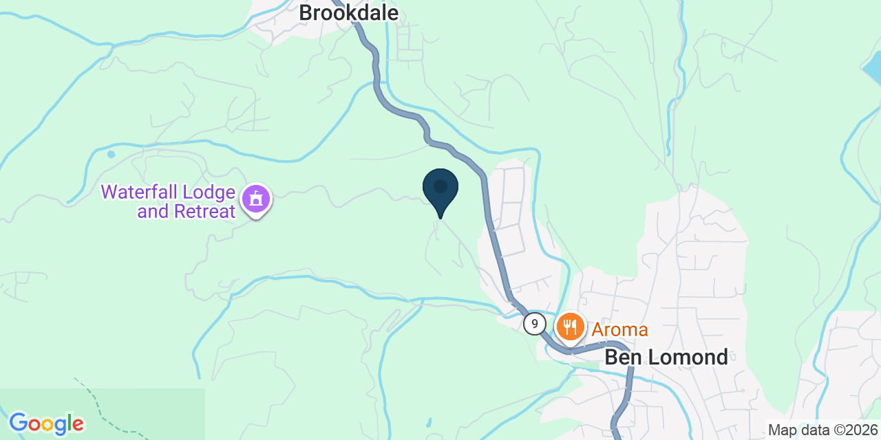 Map showing Ben Lomond, Santa Cruz County, CA