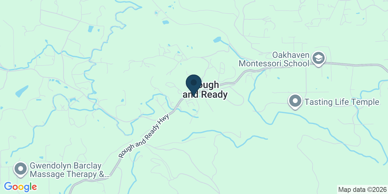 Map showing Rough and Ready, Nevada County, CA