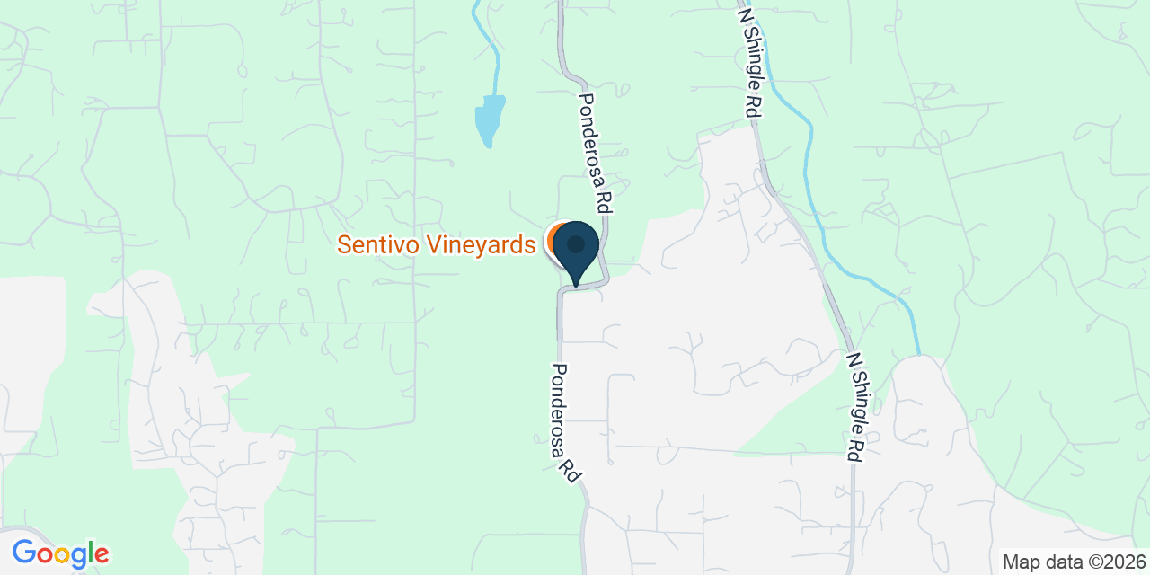 Map showing El Dorado County, CA