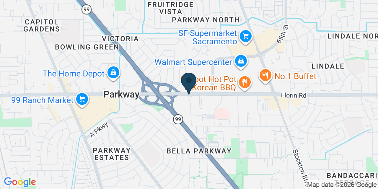 Map showing Florin, Sacramento County, CA