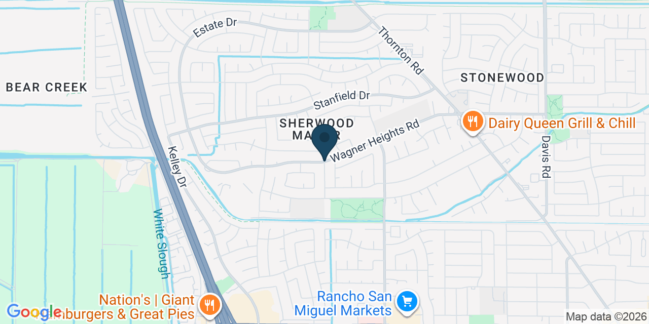 Map showing Stockton, San Joaquin County, CA