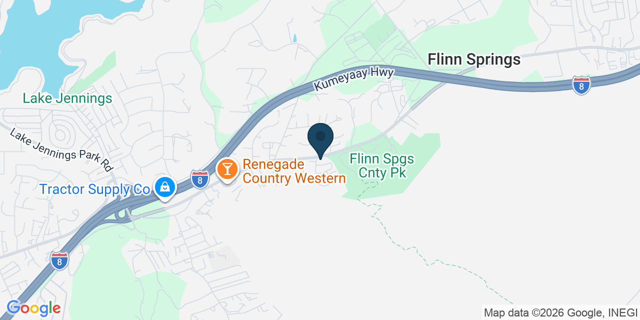 Map showing El Cajon, San Diego County, CA