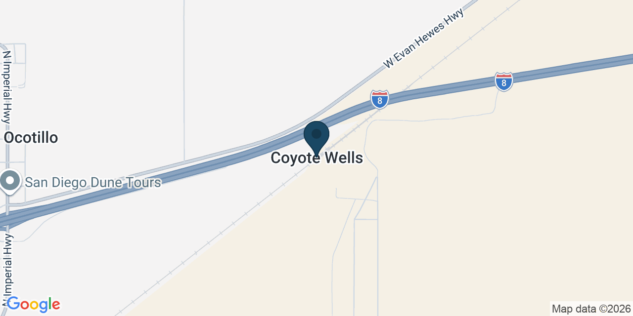 Map showing Coyote Wells, Imperial County, CA