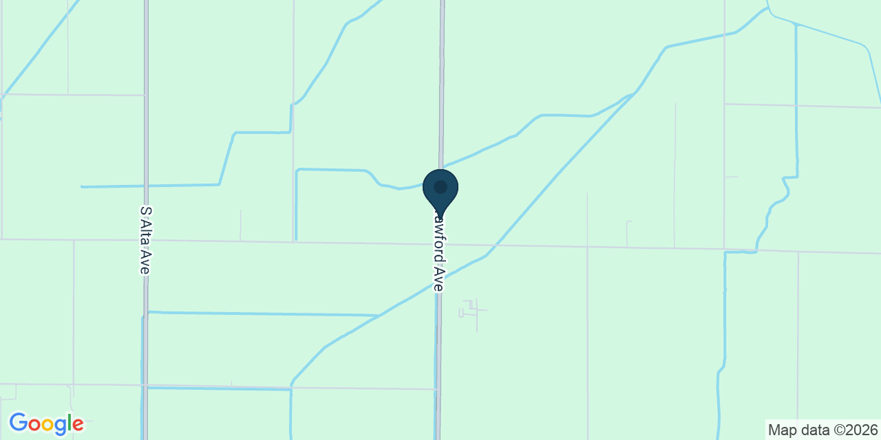 Map showing Fresno County, CA