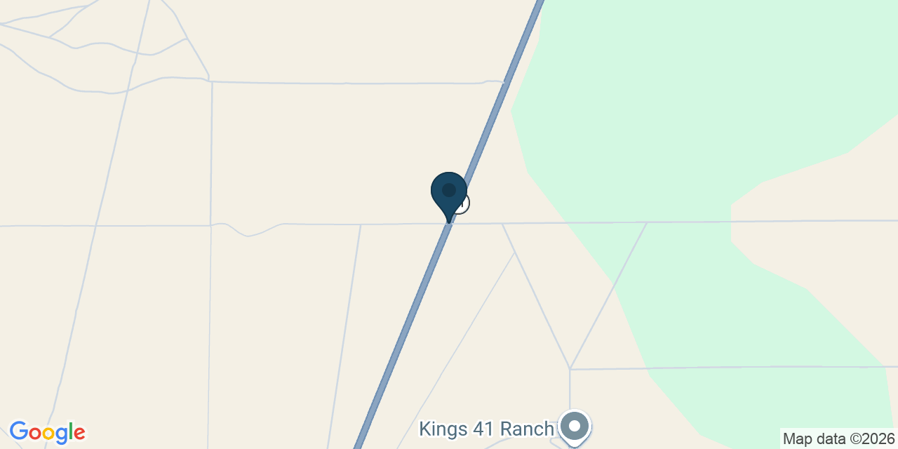 Map showing Kings County, CA